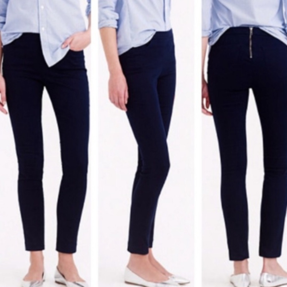 J.Crew Dannie Fit Navy Khaki Pants - Back zip